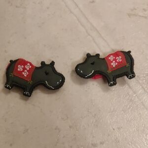 Gymboree Cute Hippo Hair Set Of 2 Clips